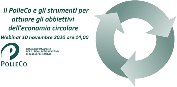 WEBINAR “IL POLIECO E GLI STRUMENTI PER ATTUARE GLI OBBIETTIVI DELL’ECONOMIA CIRCOLARE”