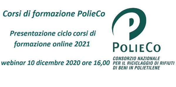 CORSI DI FORMAZIONE POLIECO - PRESENTAZIONE CICLO CORSI DI FORMAZIONE ONLINE 2021