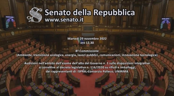 AUDIZIONE POLIECO IN COMMISSIONE AMBIENTE SENATO