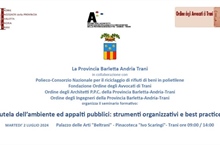 Ambiente e appalti pubblici, a Trani seminario su best practice