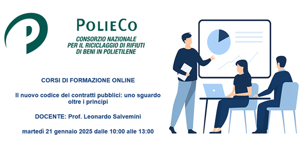 Corso di Formazione PolieCo: “Il nuovo codice dei contratti pubblici: uno sguardo oltre i principi”