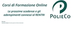 Corso di Formazione PolieCo: "Le prossime scadenze e gli adempimenti connessi al RENTRI"